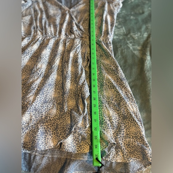 J Crew Mercantile Womens Blue Floral Chambray Ruffle Faux Wrap Dress SZ Medium. - Picture 7 of 9